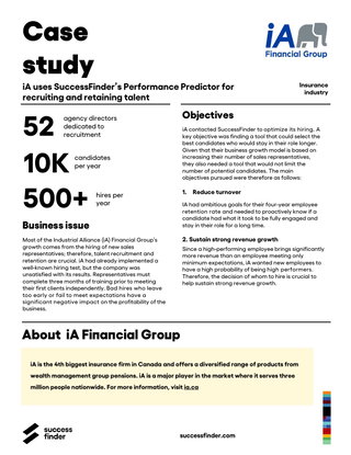 Drive revenue growth by predicting future top performers at iA