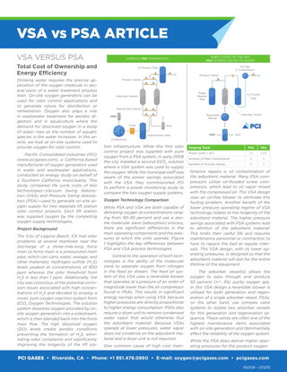 Advantages of VSA vs PSA Oxygen Generators - Total Cost of Ownership and Power Savings 