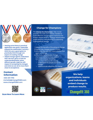 ChangeFit 360 Change For Champions Info Sheet