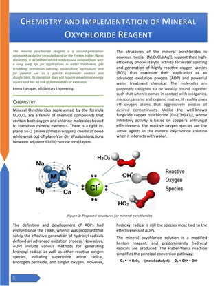 Mineral Oxychloride Technical Review