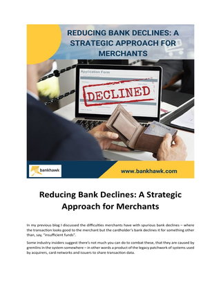 Reducing Bank Declines: a Strategic Approach for Merchants