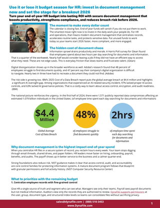 Use it or lose it budget season for HR: invest in document management now and set the stage for a breakout 2026