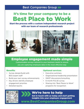 It’s time for your company to be a Best Place to Work