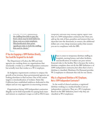 Temporary Dietitian Misclassification Risks: How to Keep Your Facility in Compliance | eBook