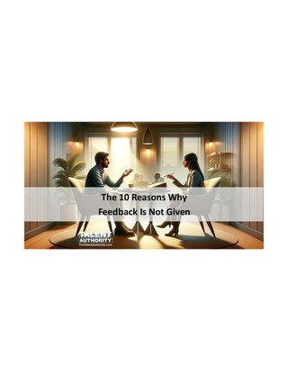 10 Reasons Why Feedback Isn’t Given
