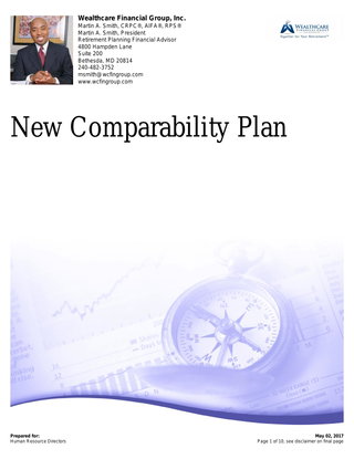 Understanding New Comparability Plans