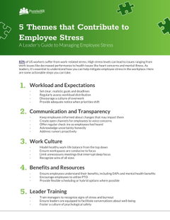 5 Themes that Contribute to Employee Stress and How to Manage It