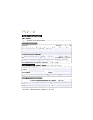 Credit Reports Compliance Application for Employment Purposes