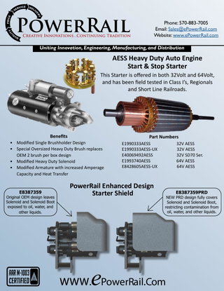PowerRail AESS Heavy Duty Starter