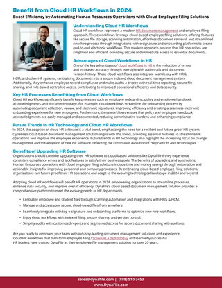 Benefit from Cloud HR Workflows in 2024