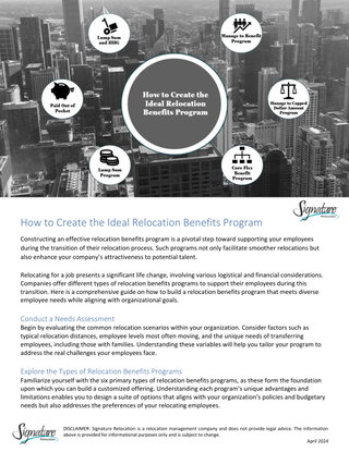 How to Create the Ideal Relocation Benefits Program