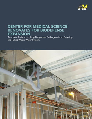 CENTER FOR MEDICAL SCIENCE RENOVATES FOR BIODEFENSE EXPANSION