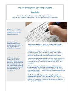 The Hidden Risks When Conducting Criminal Background Checks