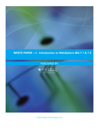 Introduction to WebSphere MQ 7.1 & 7.5