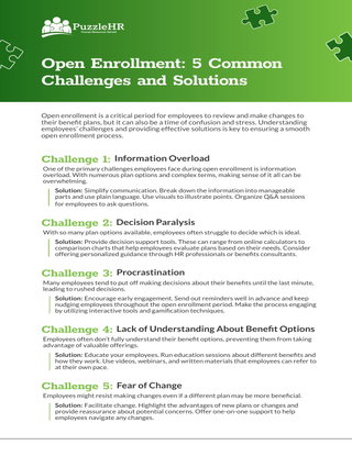 5 Common Open Enrollment Challenges and Solutions