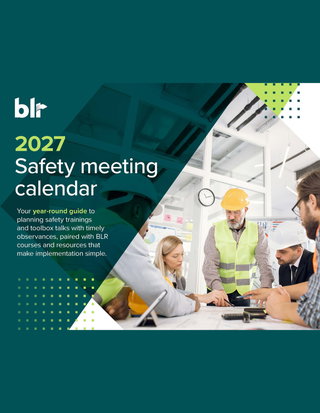 2027 Safety meeting calendar