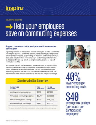 Support your employees' return to the workplace with a commuter benefit plan