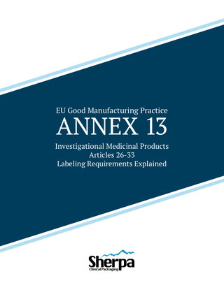 Sherpa Guide EU Annex 13 Labeling