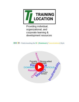 DiSC® - Understanding the DC (Dominant / Conscientious) Style