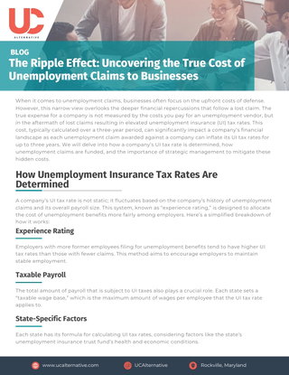 Uncovering the True Cost of Unemployment Claims to Businesses