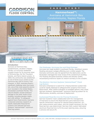Case Study | Hammerhead™ Aluminum Flood Planks | Condominiums, Naples, FL