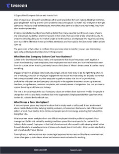 15 Signs of Bad Company Culture and How to Fix It