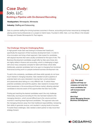 Building a Pipeline With On-Demand Recruiting