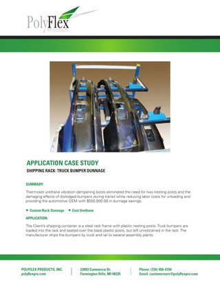 SHIPPING RACK: TRUCK BUMPER DUNNAGE