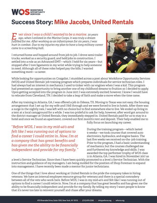 Success Story: Mike Jacobs, United Rentals