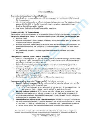 Determine ALE Status
