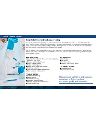 Complete Solutions for Drug & Alcohol Testing