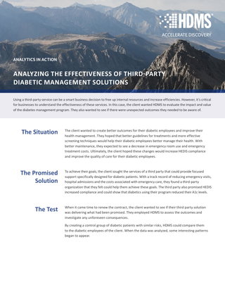 Case Study: Analyzing the effectiveness of third-party diabetic management solutions