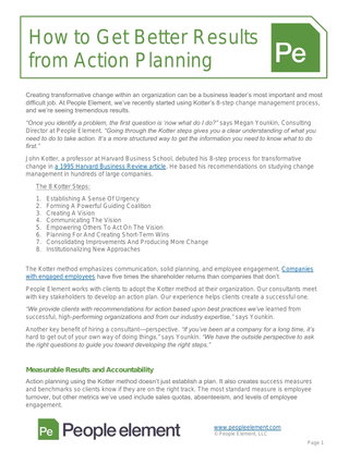 How to Get Better Results from Action Planning