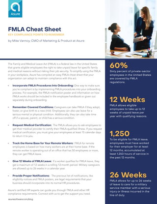 FMLA Cheat Sheet
