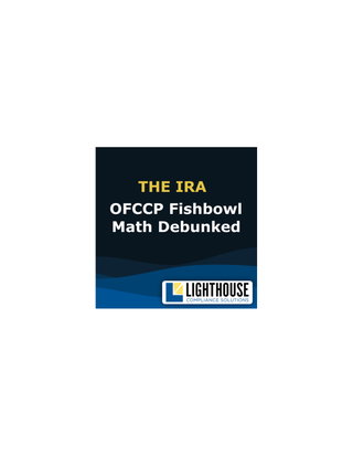The IRA—OFCCP Fishbowl Math Debunked 