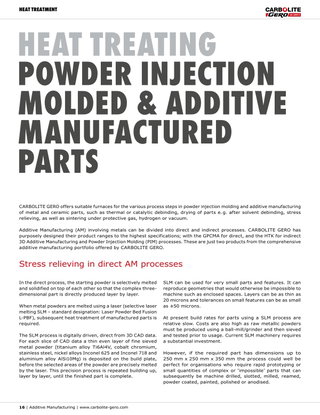 Heat Treating Powder Injection Molded & Additive Manufactured Parts