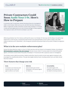 Private Contractors Could Soon Audit Your I-9s. Here's How to Prepare