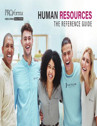 Human Resources: The Reference Guide for Promotional Materials