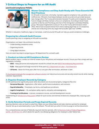 7 Critical Steps to Prepare for an HR Audit (and Avoid Compliance Pitfalls)