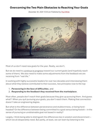 Overcoming the Two Main Obstacles to Reaching Your Goals