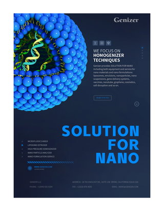 NanoGenizer, a Microfluidics High Pressure Homogenizers