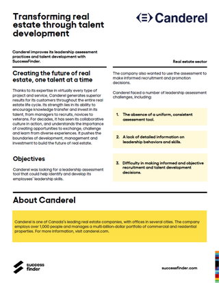 Canderel Elevates Talent Decisions with SuccessFinder