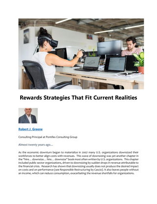 Rewards Strategies that Fit Current Realities