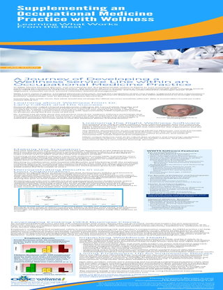 Integrating wellness services into an occupational medical practice