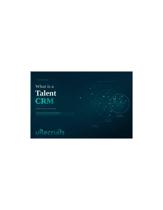 What is a talent CRM and how can it change the way you hire?