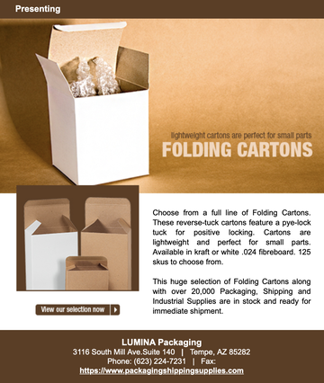 Chipboard Folding Cartons