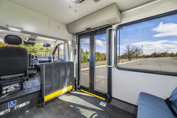 Wide Door with Gently Angled Ramp (No Wheelchair Lifts)
