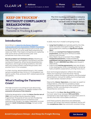 Keep on Truckin’ - Without Compliance Breakdowns