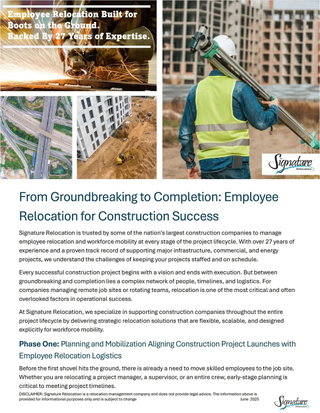 From Groundbreaking to Completion: Employee Relocation for Construction Success