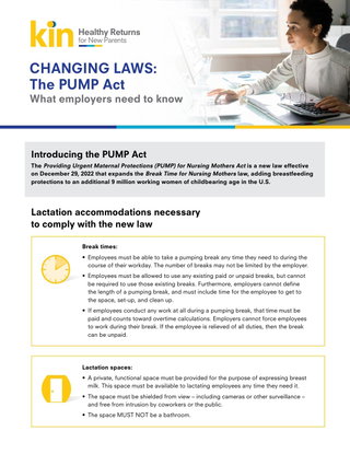 CHANGING LAWS: The PUMP Act What employers need to know